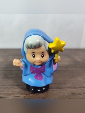 Fisher-Price Little People Disney Princess Cinderella FAIRY GODMOTHER with Wand